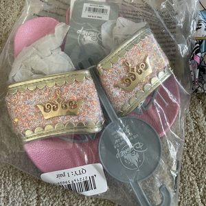 Pink and gold disney slides for girls
